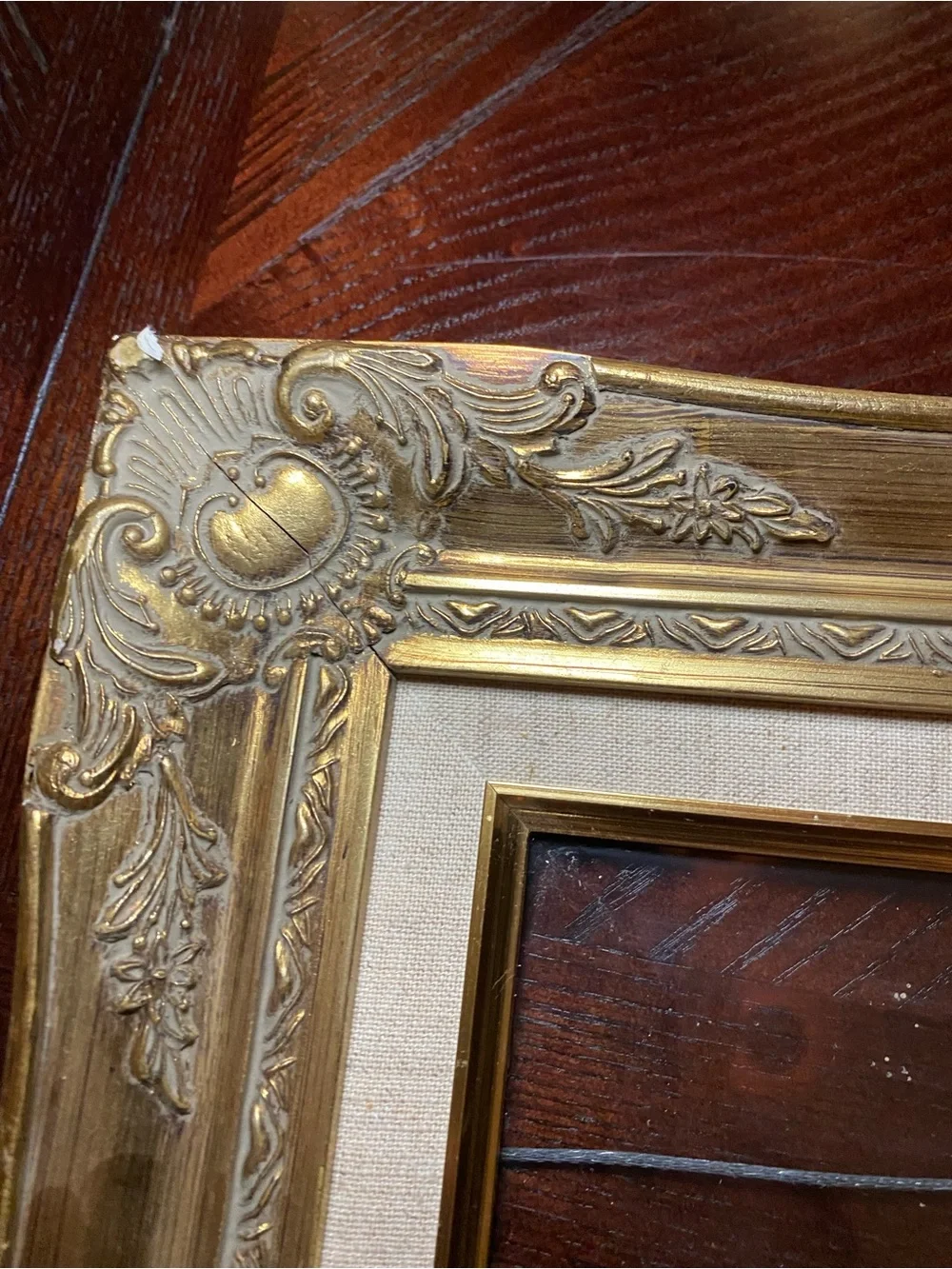 Gold Ornate Victorian style Picture Frame - comes with Matt and glass 11x14